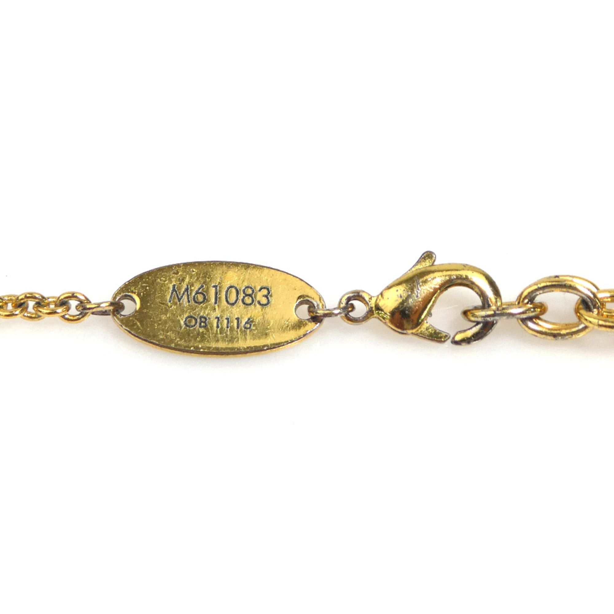 Louis Vuitton Louis Vuitton Essential V Metal Gold Necklace for Women, M61083, Free Shipping, h32076a Size ONE SIZE - 7 Thumbnail