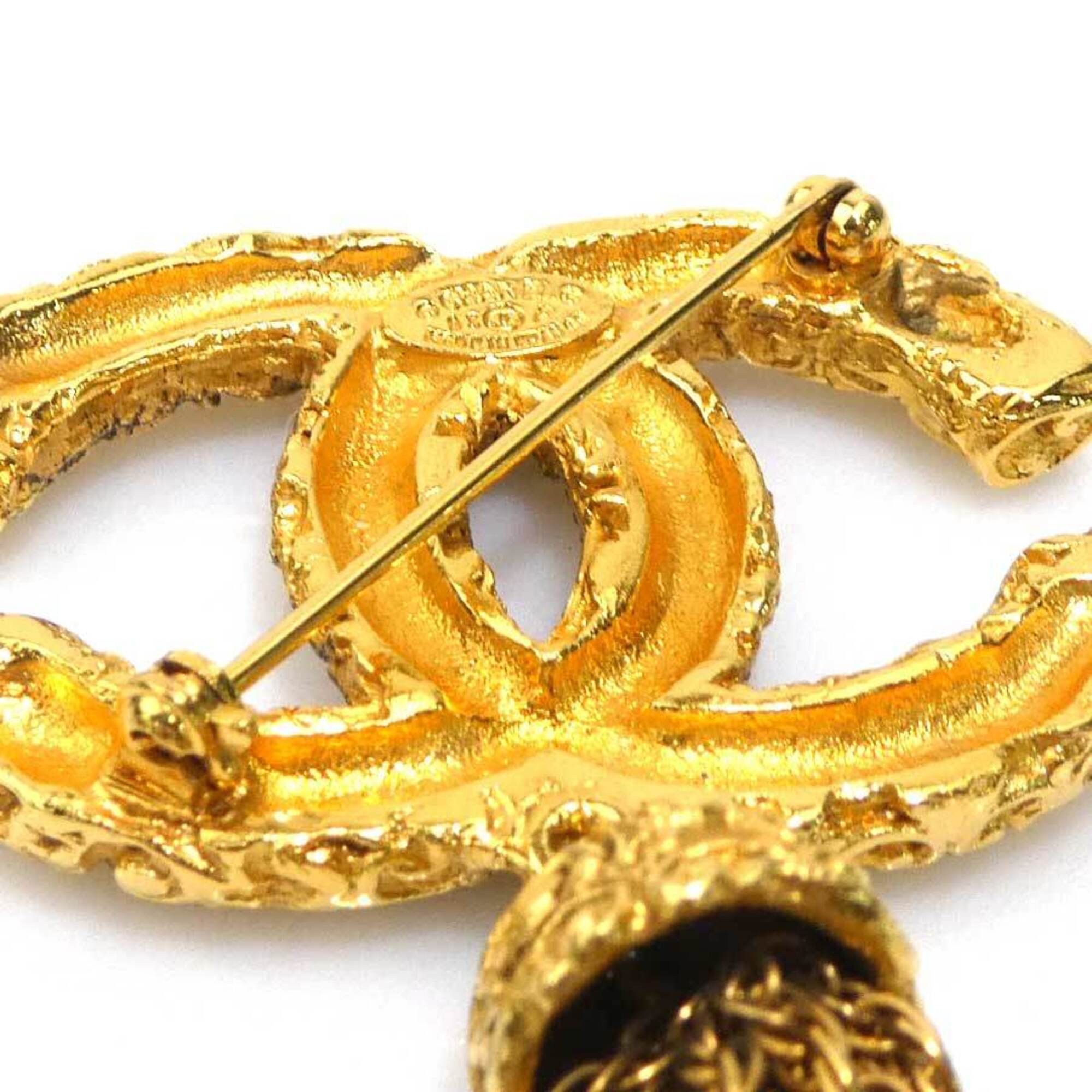 Chanel Chanel brooch, Coco Mark, metal, gold, women's, free shipping, e61653a Size ONE SIZE - 6 Thumbnail