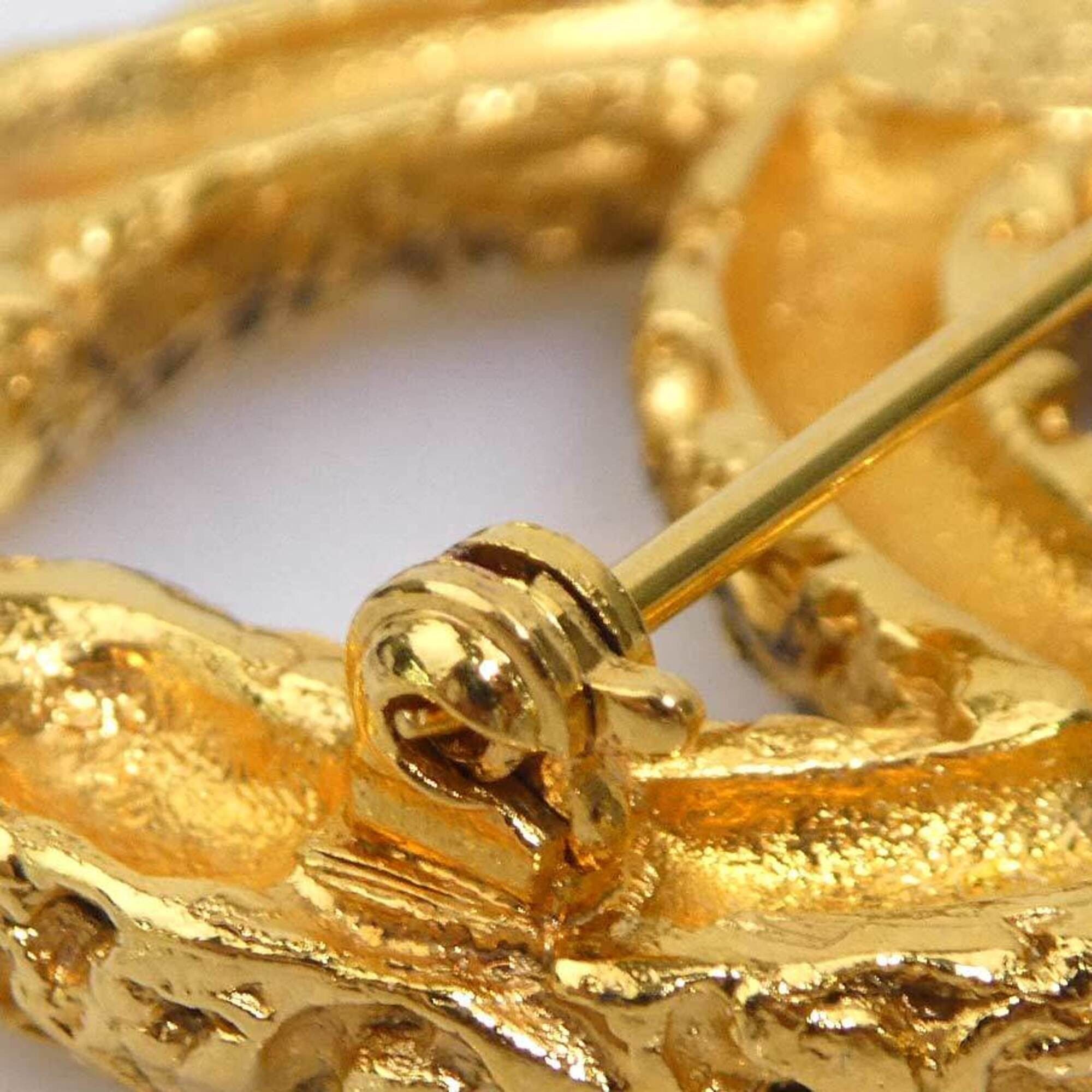 Chanel Chanel brooch, Coco Mark, metal, gold, women's, free shipping, e61653a Size ONE SIZE - 8 Thumbnail