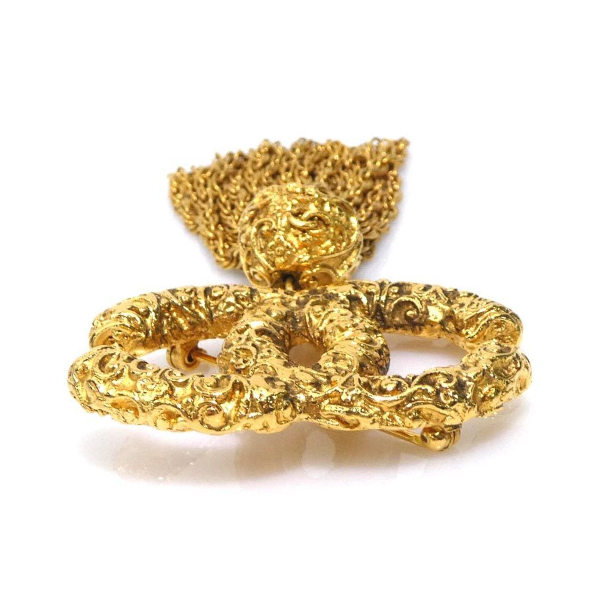 Chanel Chanel brooch, Coco Mark, metal, gold, women's, free shipping, e61653a Size ONE SIZE - 4 Thumbnail