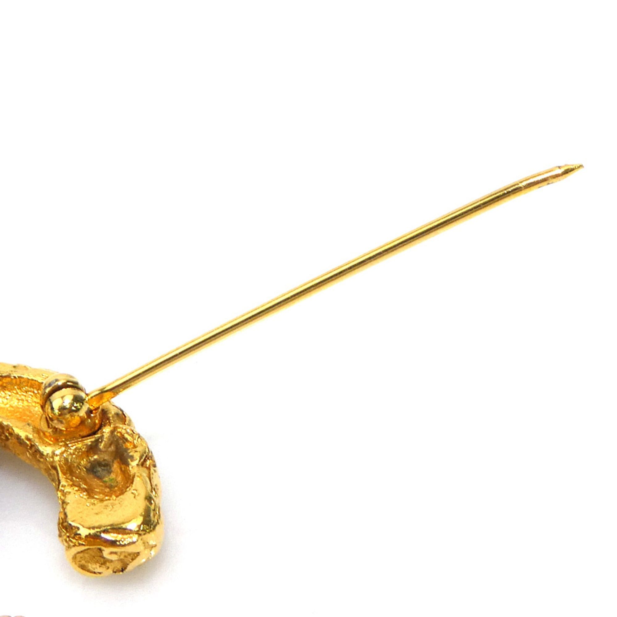 Chanel Chanel brooch, Coco Mark, metal, gold, women's, free shipping, e61653a Size ONE SIZE - 7 Thumbnail