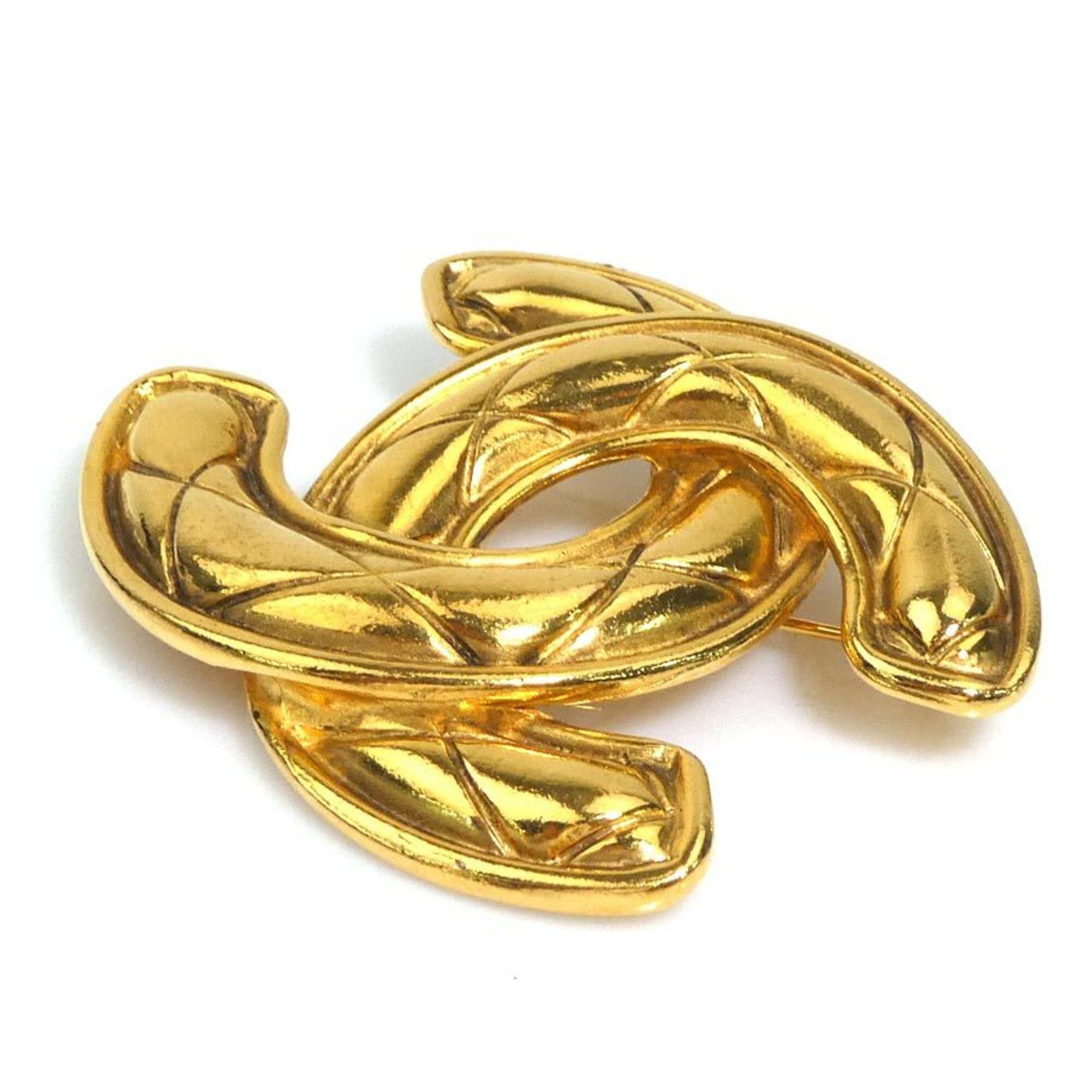 Chanel Chanel brooch, Coco Mark, metal, gold, women's, free shipping, e61654a Size ONE SIZE - 3 Thumbnail