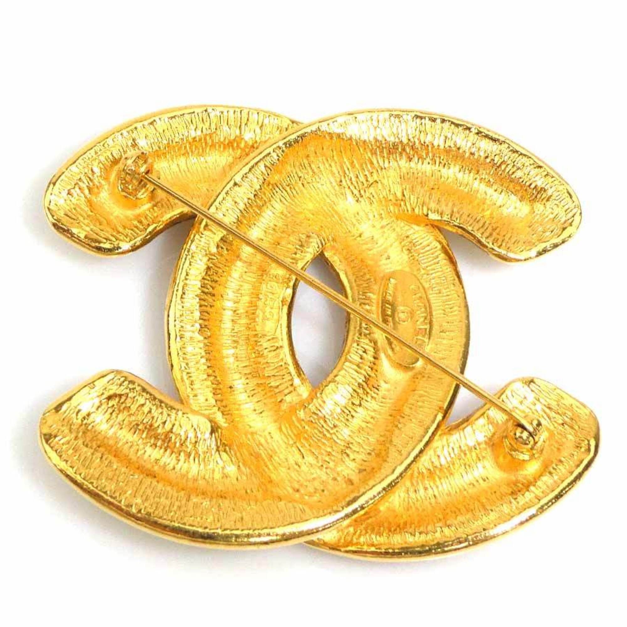 Chanel Chanel brooch, Coco Mark, metal, gold, women's, free shipping, e61654a Size ONE SIZE - 5 Thumbnail