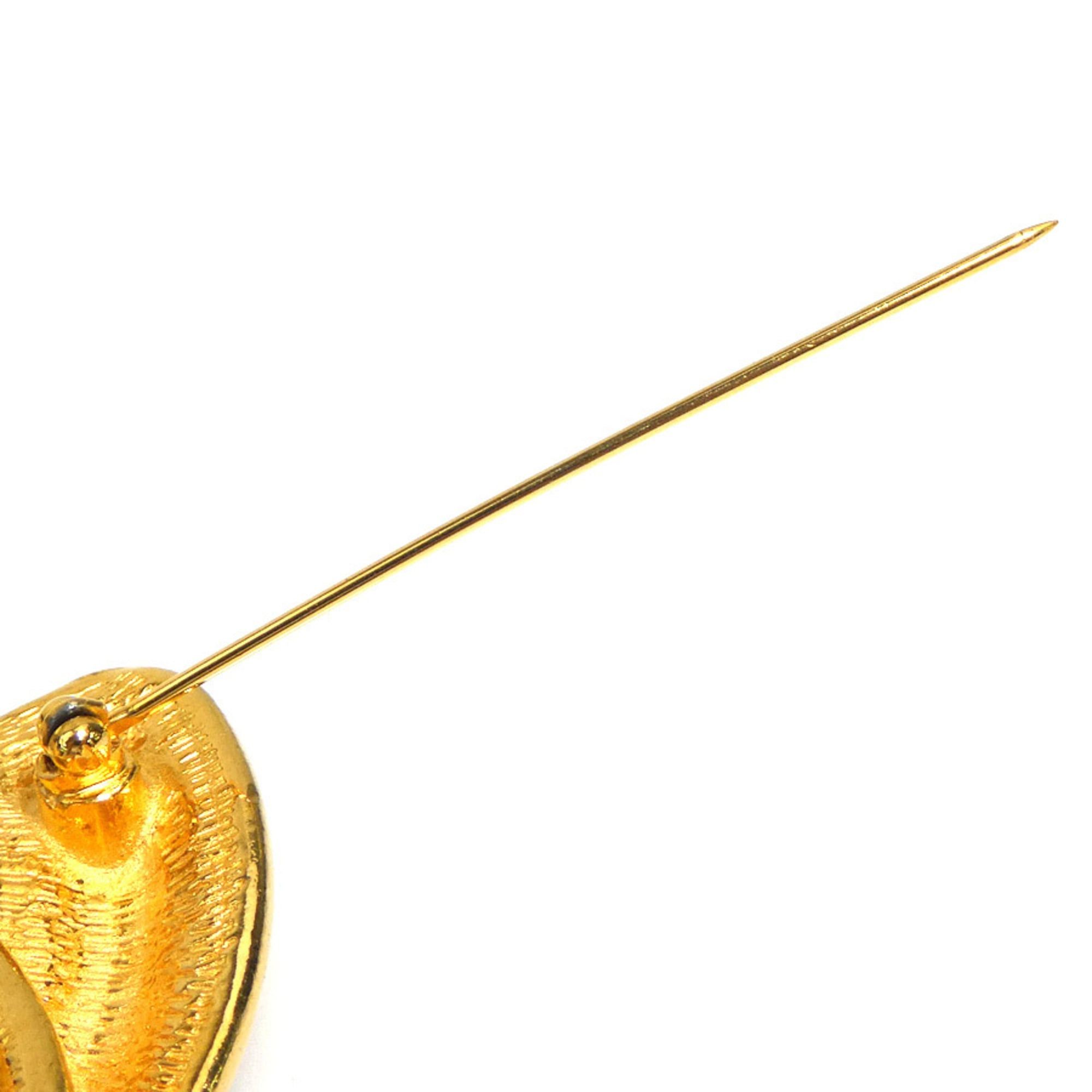 Chanel Chanel brooch, Coco Mark, metal, gold, women's, free shipping, e61654a Size ONE SIZE - 7 Thumbnail