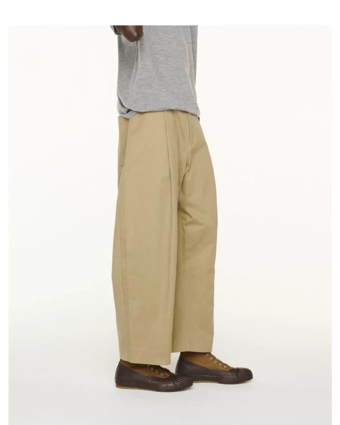 Studio Nicholson Beige Casual Wide-Leg Pants Size US 32 / EU 48 - 4 Thumbnail