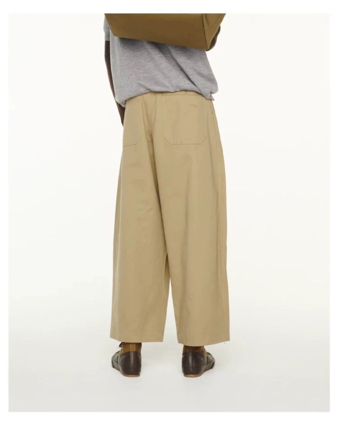 Studio Nicholson Beige Casual Wide-Leg Pants Size US 32 / EU 48 - 3 Thumbnail