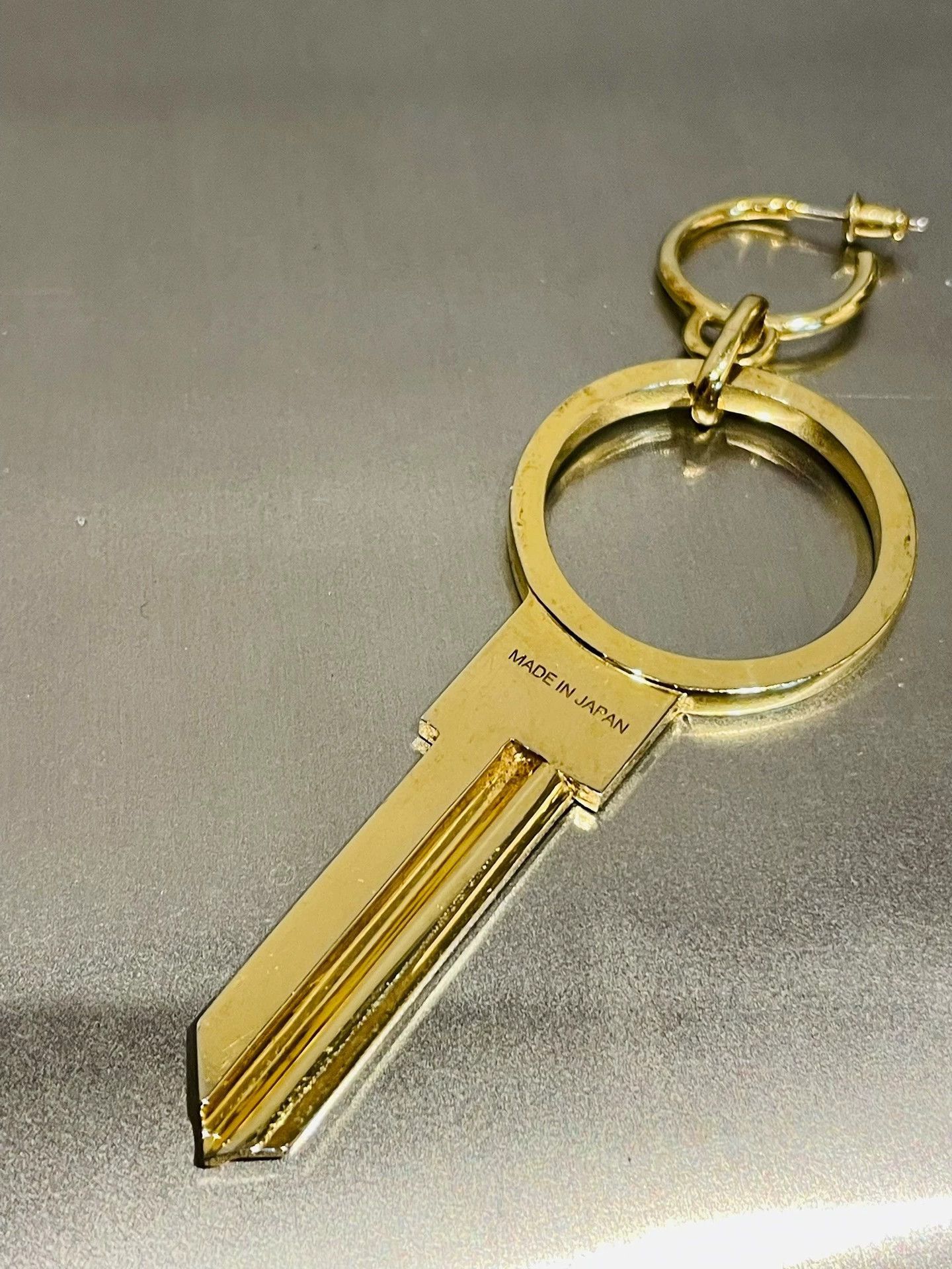 Ambush Design Gold Key Shaped Dangle Earring Size ONE SIZE - 2 Thumbnail