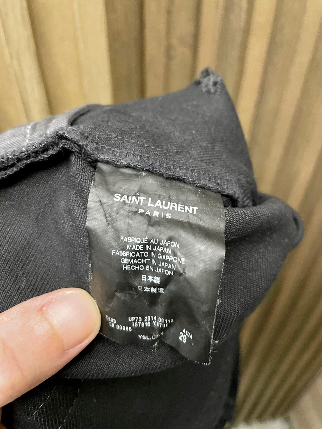 Saint Laurent Paris Distressed Black Denim Pants Size US 32 / EU 48 - 7 Thumbnail