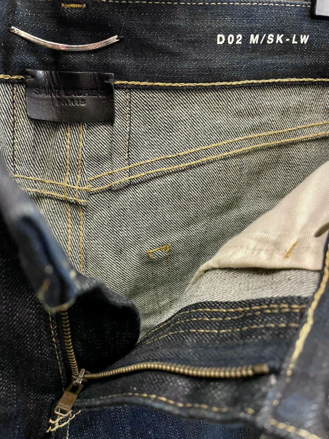 Yves Saint Laurent Blue Denim Straight-Leg Jeans Size US 32 / EU 48 - 6 Thumbnail