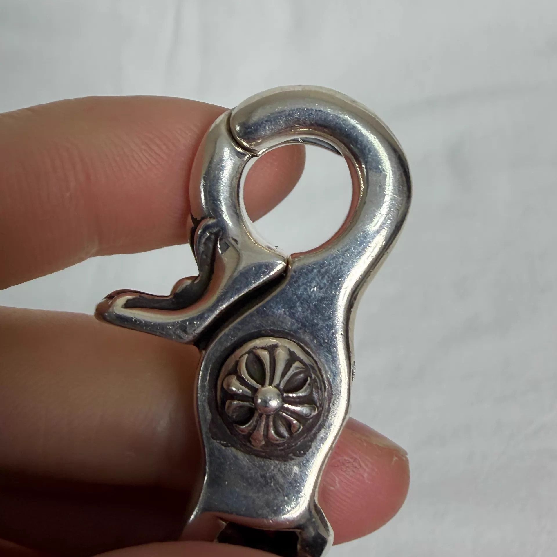 Chrome Hearts Silver Keychain with Sword Pendant Size ONE SIZE - 2 Thumbnail