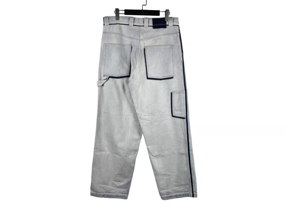 Maison Margiela Gray Casual Straight-Leg Pants Size US 32 / EU 48 - 2 Thumbnail