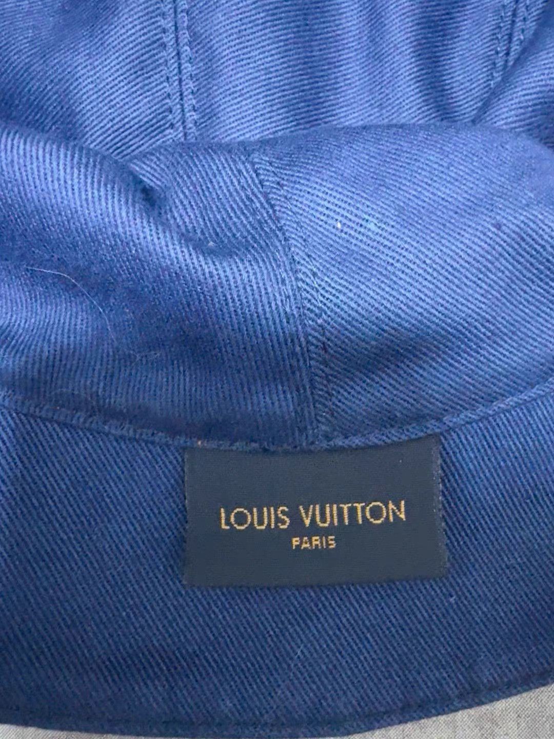Louis Vuitton Orange Bucket Hat with Textured Pattern Size ONE SIZE - 3 Thumbnail