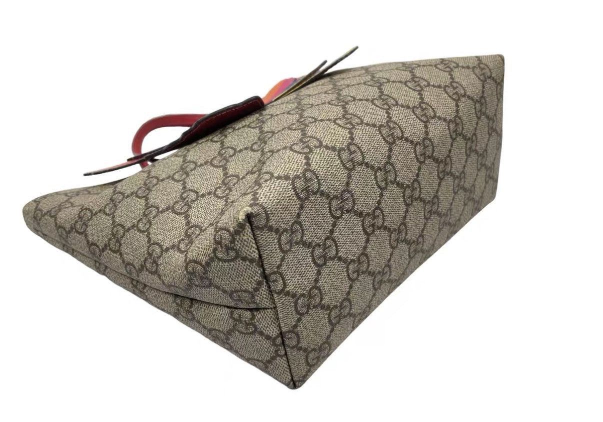 Gucci Beige Tote Bag with Rainbow Butterfly Design Size ONE SIZE - 5 Thumbnail