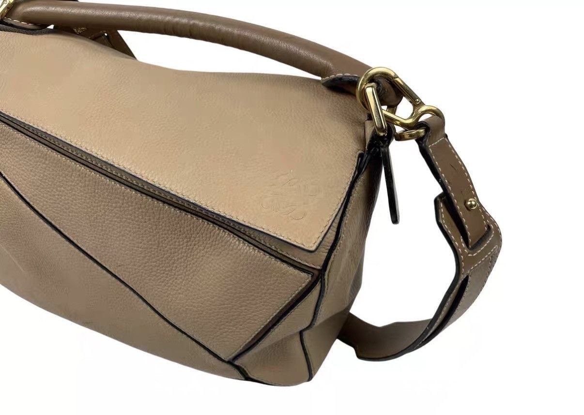 Loewe Beige Structured Leather Crossbody Bag Size ONE SIZE - 3 Thumbnail
