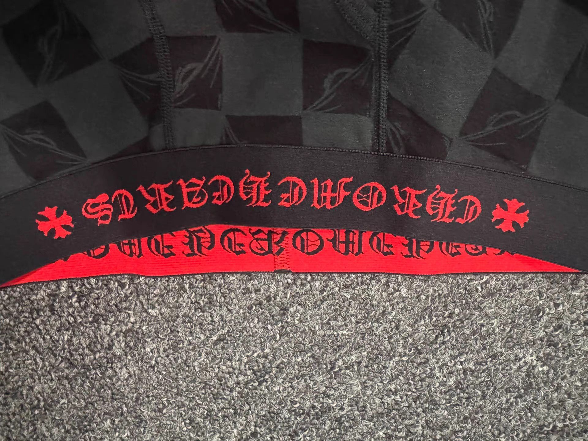 Chrome Hearts Black Checkerboard Pattern Boxer Shorts Size US 32 / EU 48 - 5 Thumbnail