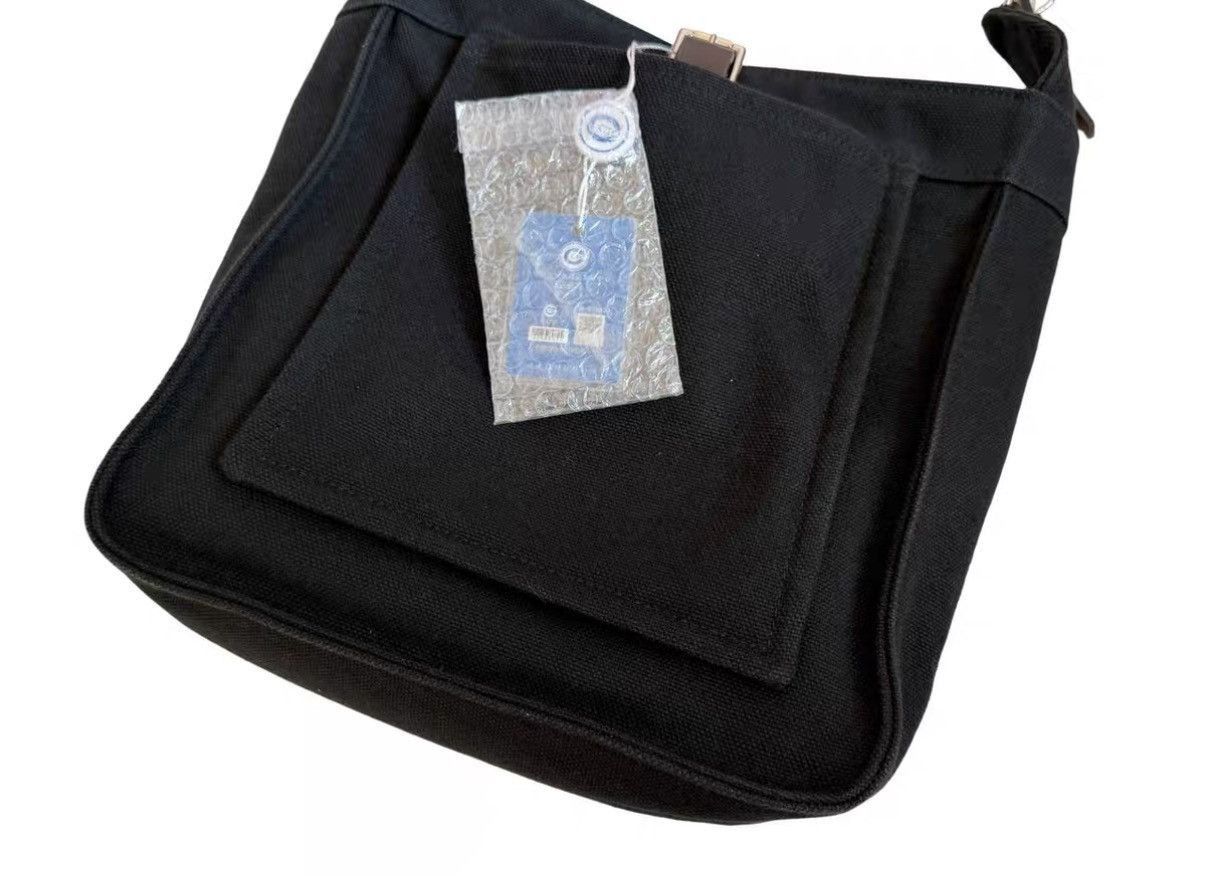 Hermes Black Canvas Shoulder Bag with Leather Strap Size ONE SIZE - 4 Thumbnail