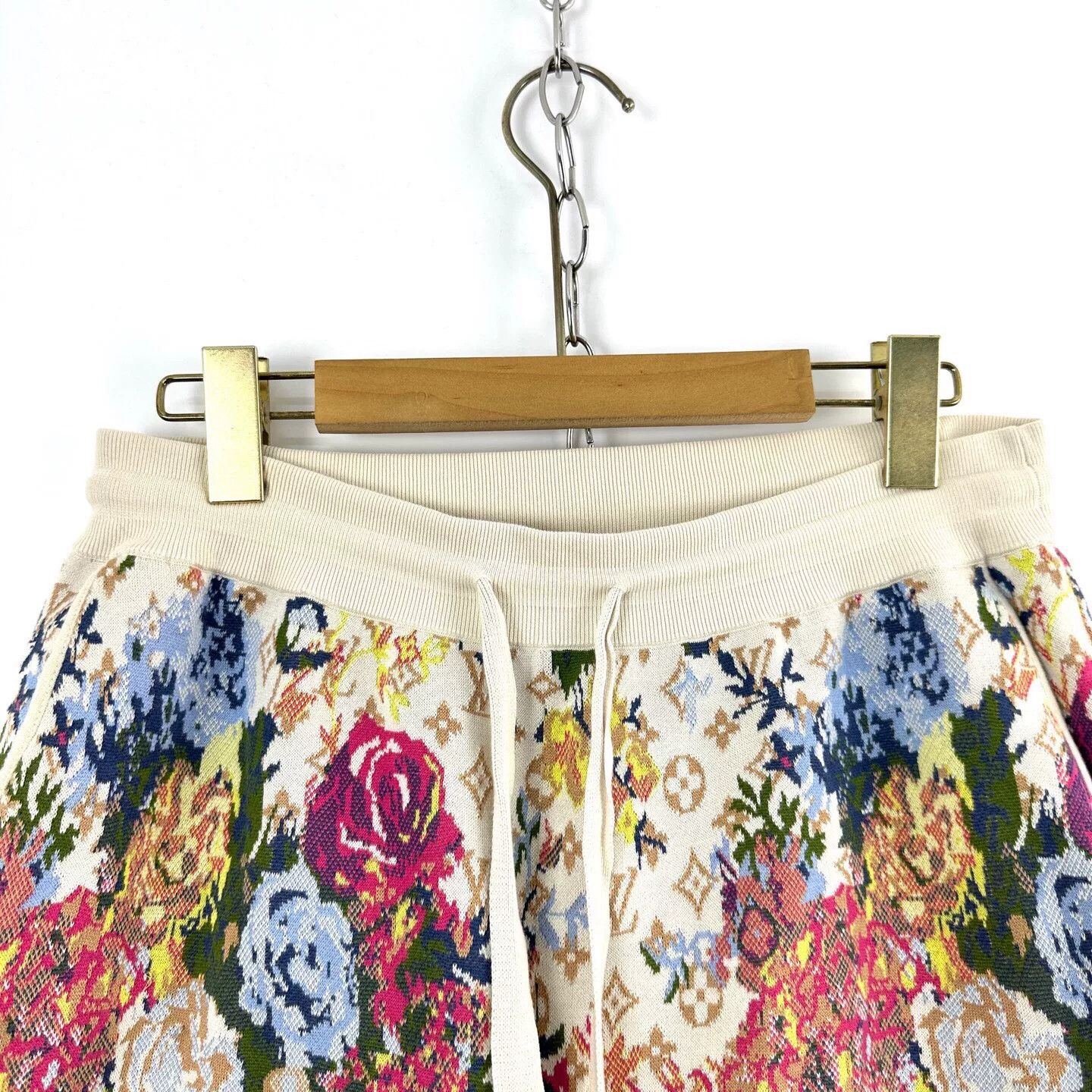 Louis Vuitton Louis Vuitton Floral Print Knit Shorts Size 32" / US 10 / IT 46 - 3 Thumbnail