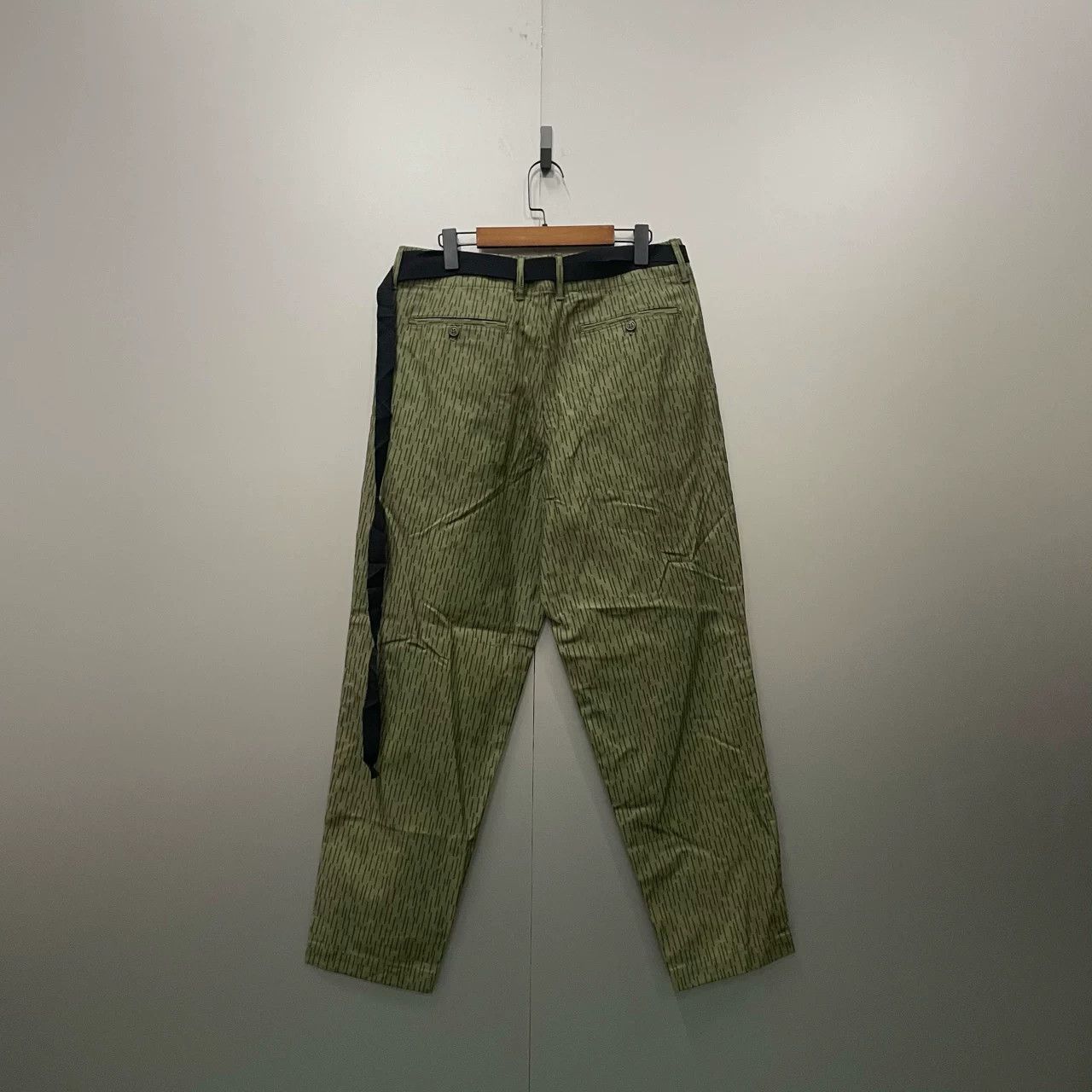 Hombre Nino Hombre Nino Green Stripe Printed Pants Size US 32 / EU 48 - 2 Thumbnail
