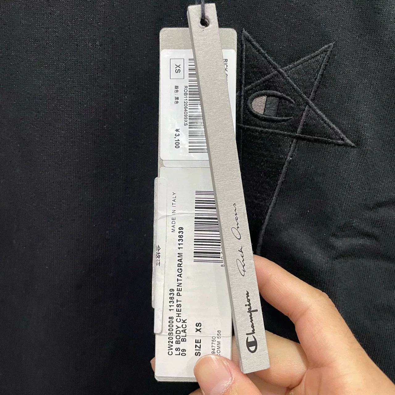 Rick Owens Rick Owens x Champion Black Jumpsuit Sweatshirt Size US 32 / EU 48 - 3 Thumbnail