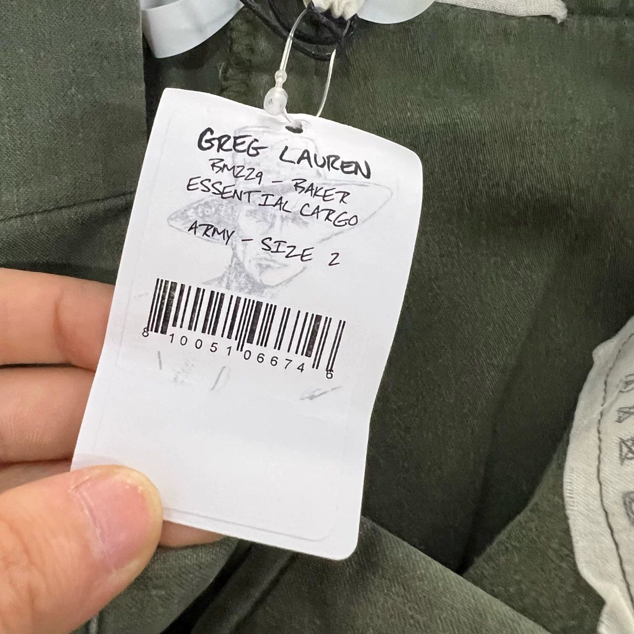 Greg Lauren GREG LAUREN Green Drawstring Casual Pants Size US 32 / EU 48 - 6 Thumbnail