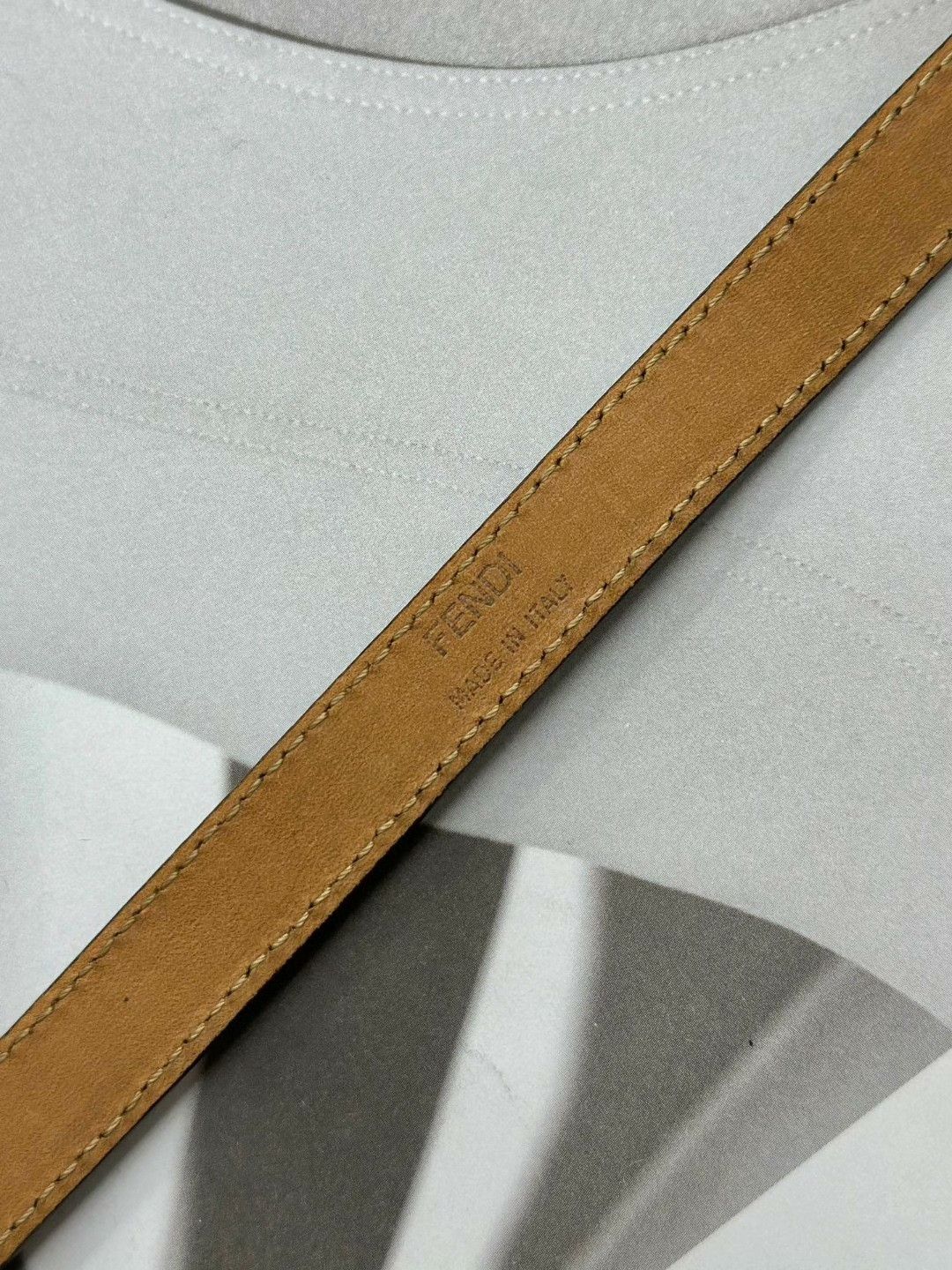 Fendi FENDI Brown Snake Leather Bracelet Size ONE SIZE - 8 Thumbnail