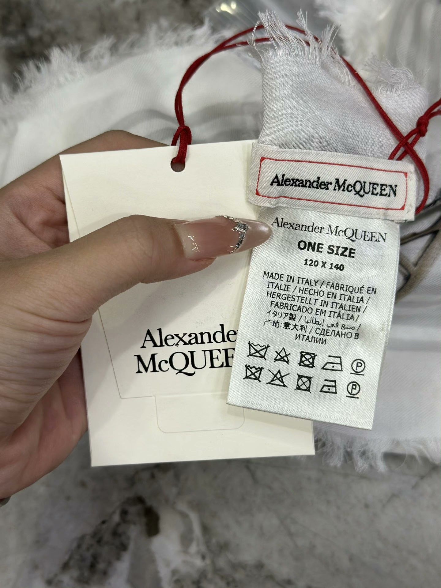 Alexander McQueen Alexander McQueen Classic Skull Scarf Size ONE SIZE - 7 Thumbnail