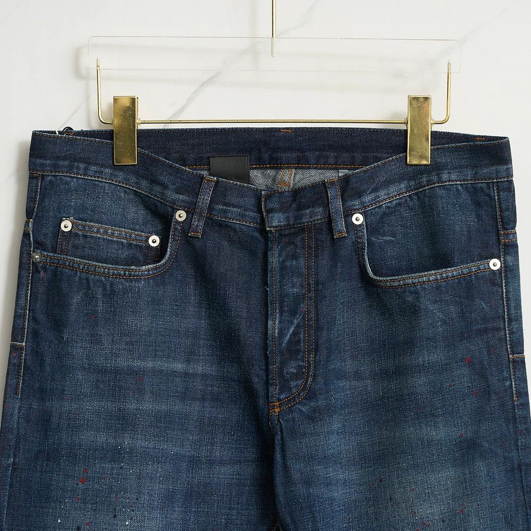 Dior Authentic Dior Men's Splatter Straight Jeans Size US 32 / EU 48 - 2 Thumbnail