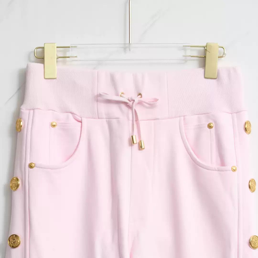 Balmain Balmain Women's Button Cuffed Casual Pants Size 32" / US 10 / IT 46 - 2 Thumbnail