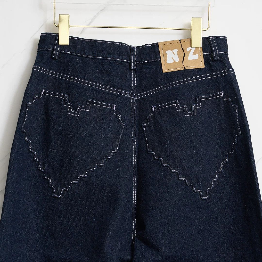 Natasha Zinko Natasha Zinko Women's Wide-Leg Washed Jeans Size 32" / US 10 / IT 46 - 5 Thumbnail
