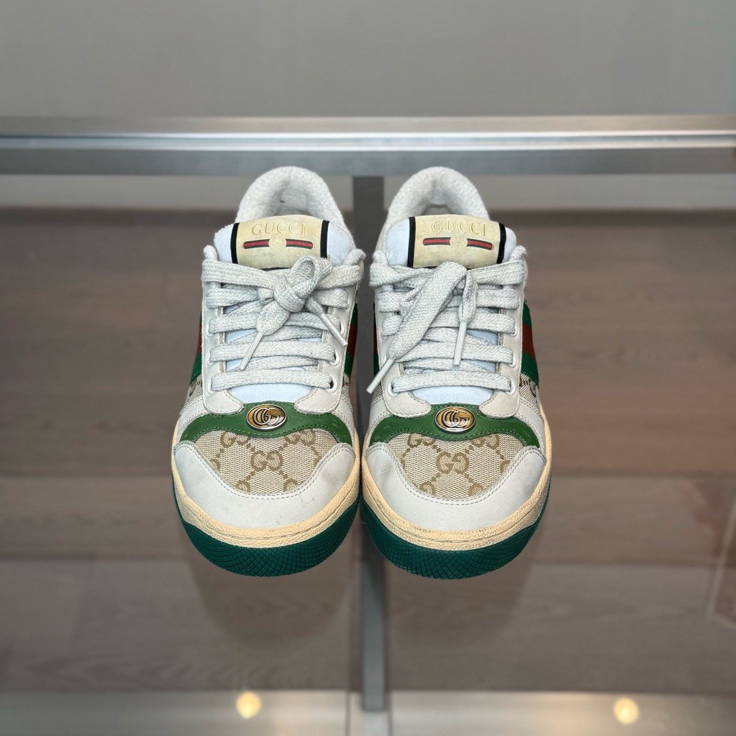Gucci Gucci Screener Double G Enamel Sneakers Size US 5.5 / IT 35.5 - 2 Thumbnail
