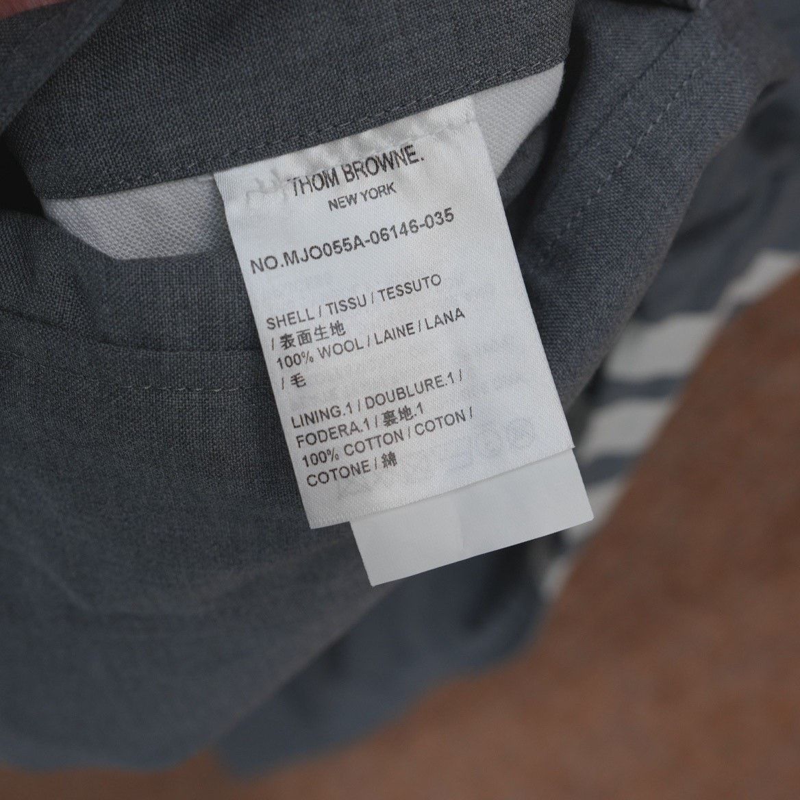 Thom Browne Thom Browne Gray Four-Stripe Shirt Jacket Size US XS / EU 42 / 0 - 5 Thumbnail