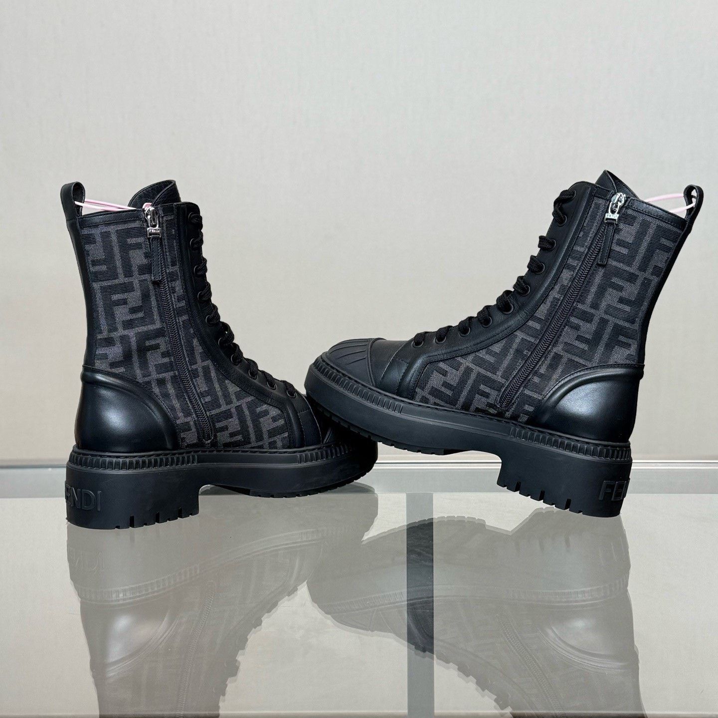 Fendi Fendi Double F Monogram Zipper Martin Boots Size US 8 / IT 38 - 6 Thumbnail