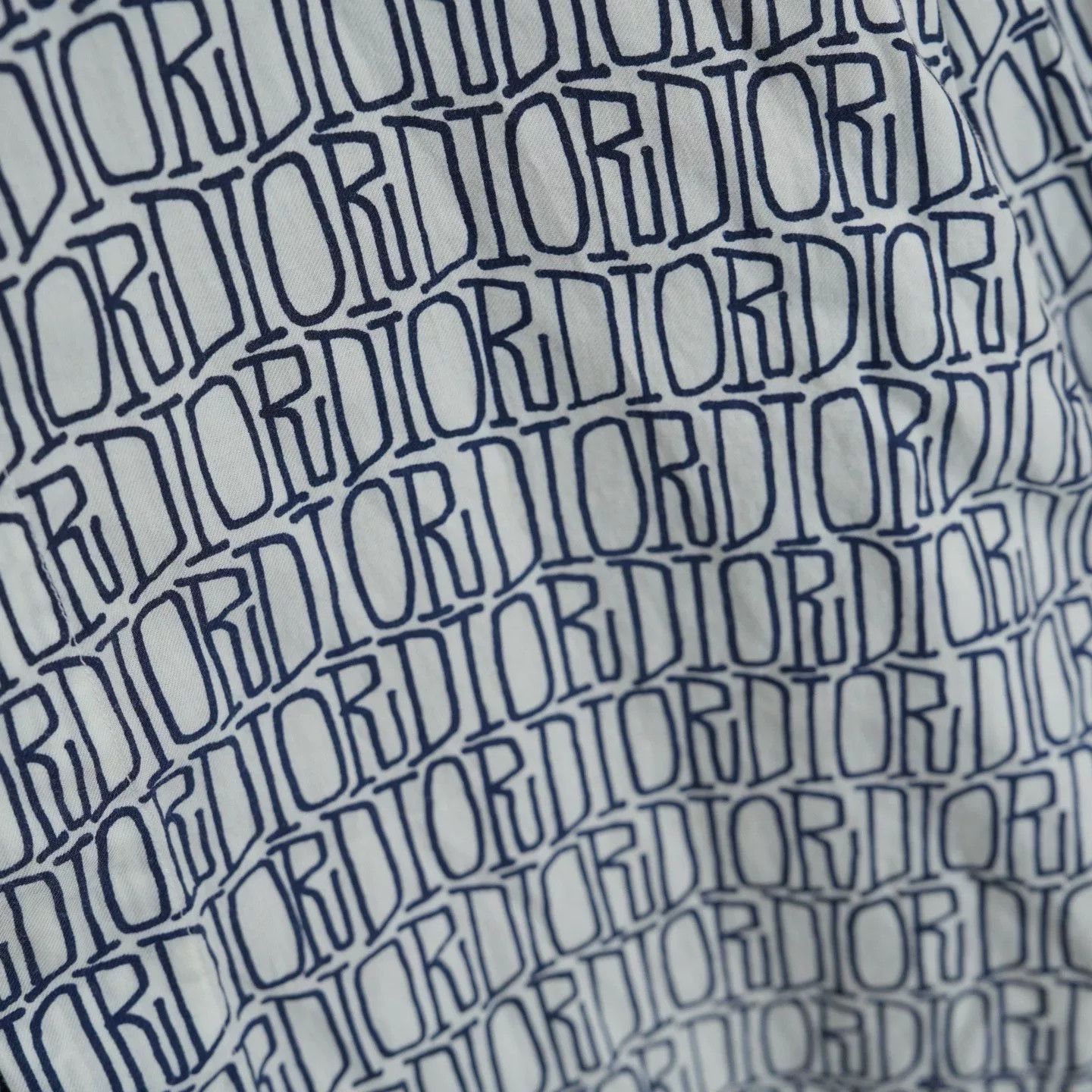Dior Dior Stussy All-Over Logo Long-Sleeve Shirt Size US S / EU 44-46 / 1 - 4 Thumbnail