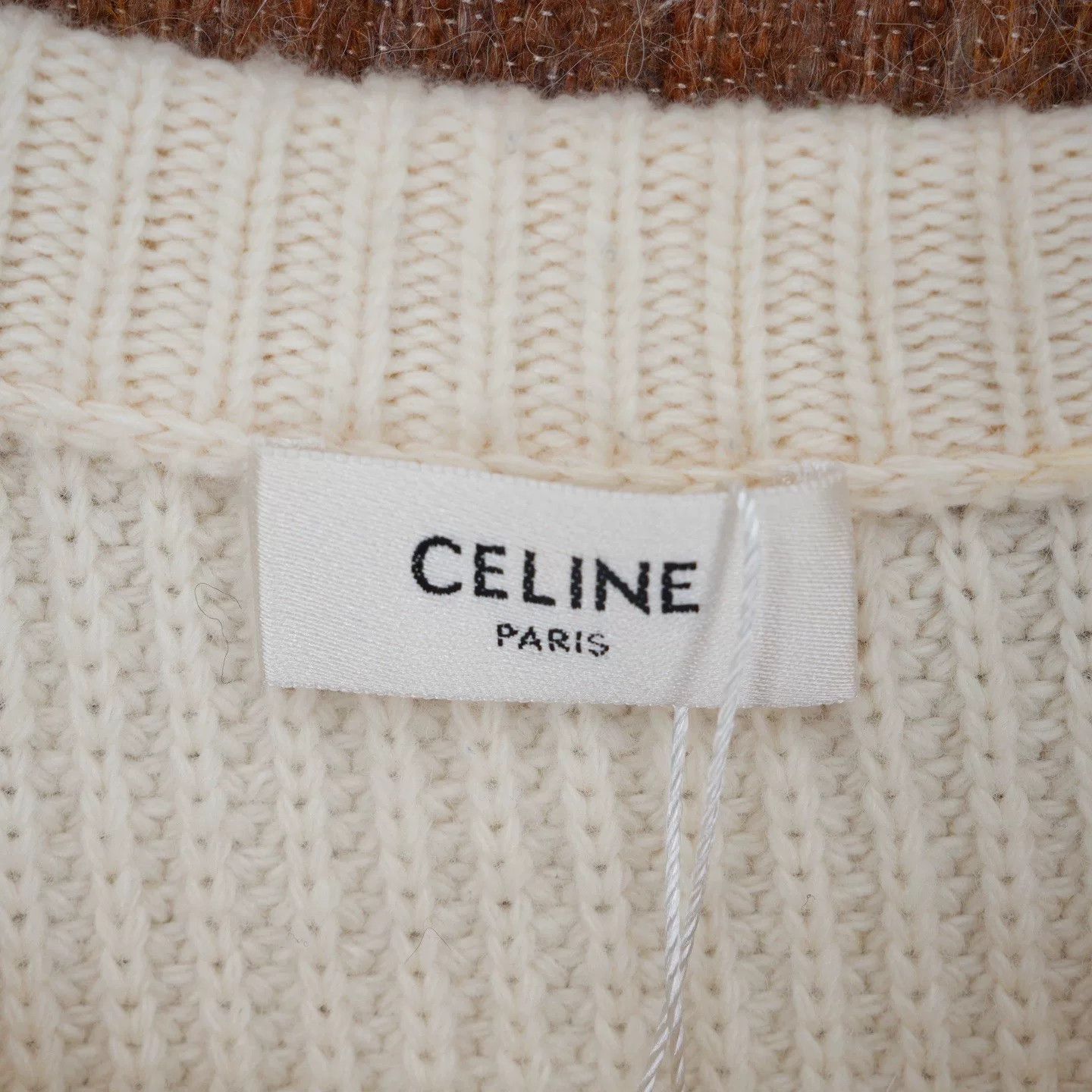 Celine Celine Logo Wool Sweater Size US XXL / EU 58 / 5 - 4 Thumbnail