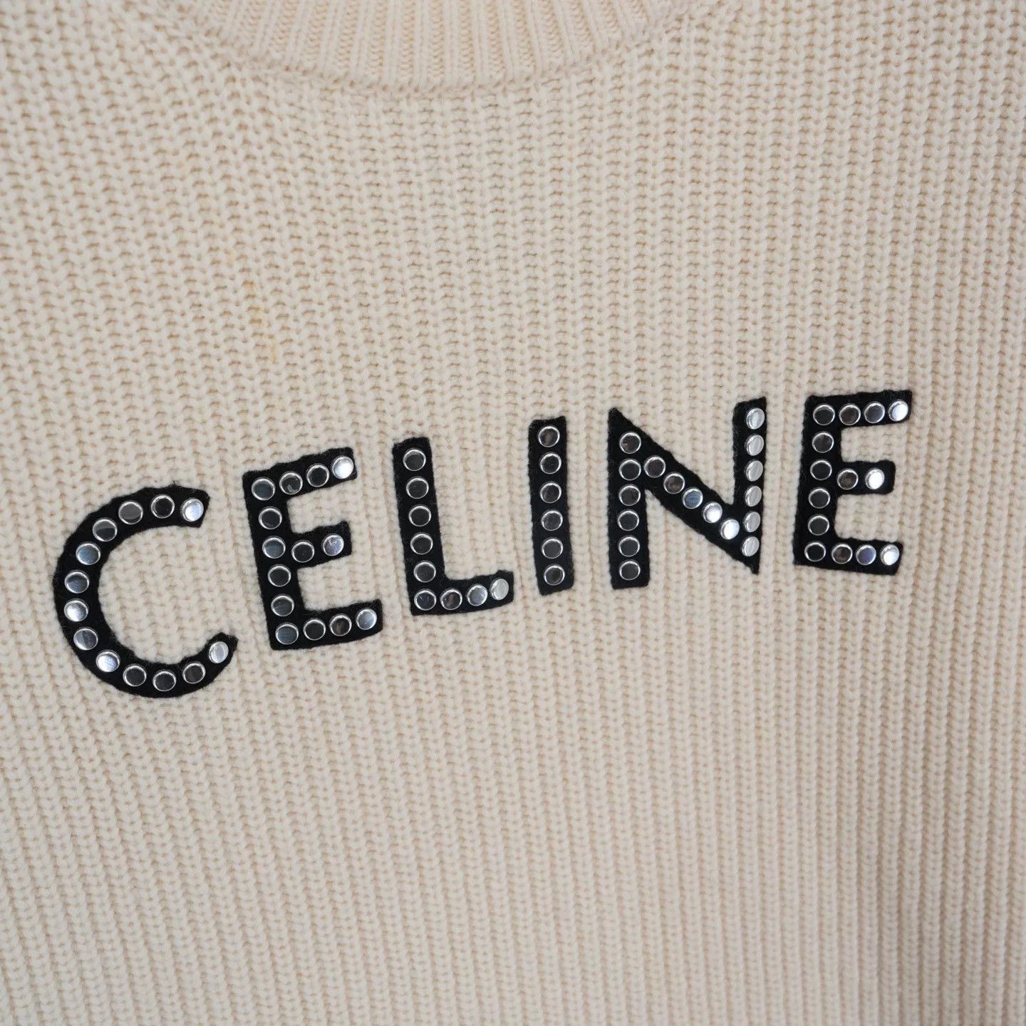 Celine Celine Logo Wool Sweater Size US XXL / EU 58 / 5 - 3 Thumbnail
