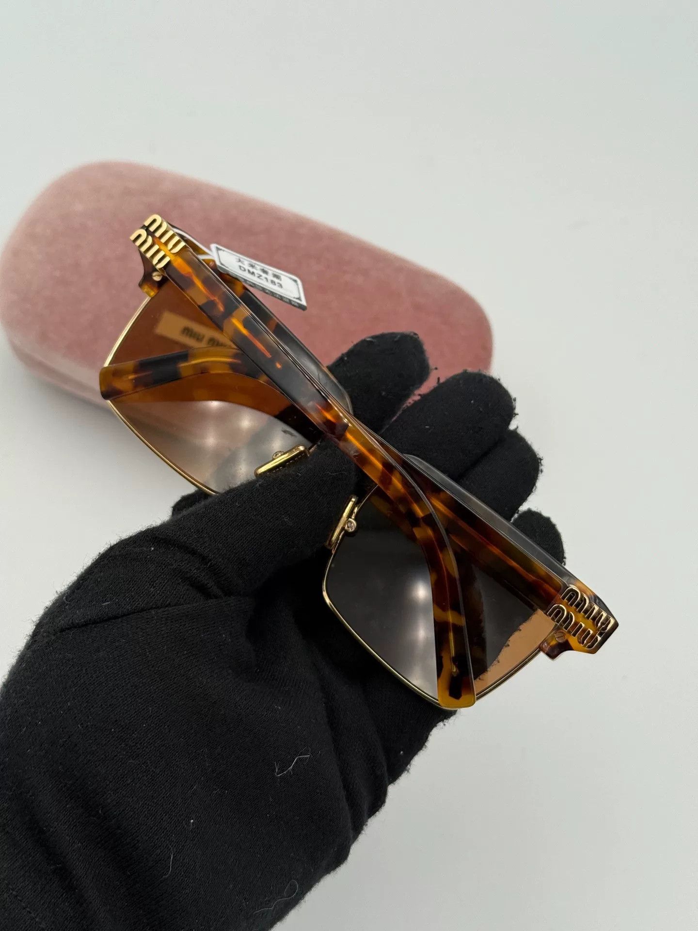 Miu Miu MIU MIU Tortoiseshell Sunglasses Size ONE SIZE - 3 Thumbnail
