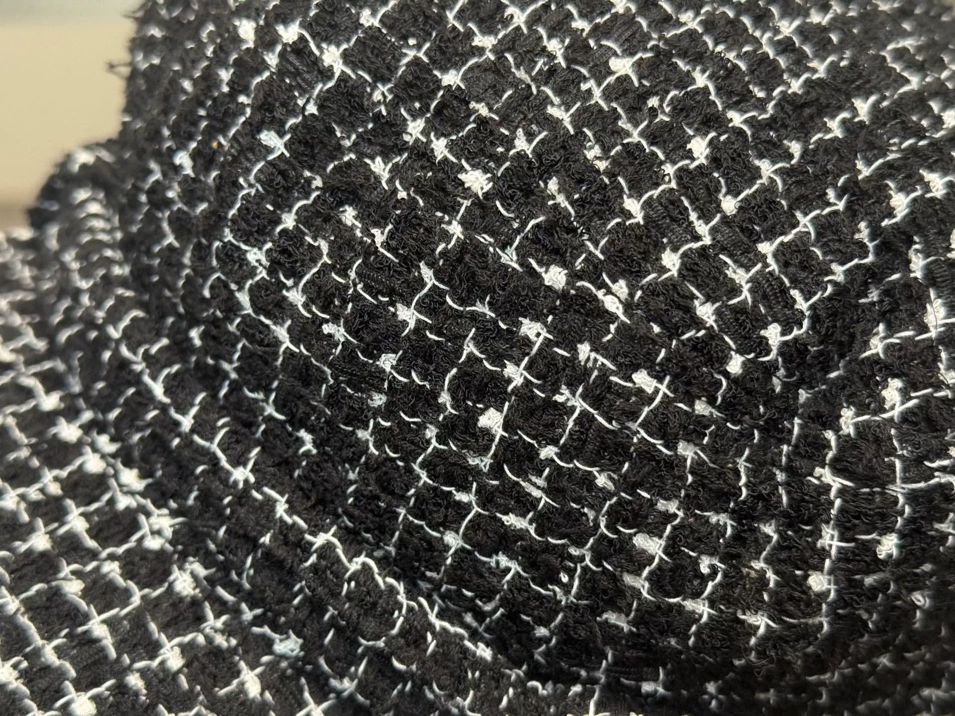 Chanel Chanel Tweed Black White Plaid Newsboy Cap Size ONE SIZE - 3 Thumbnail