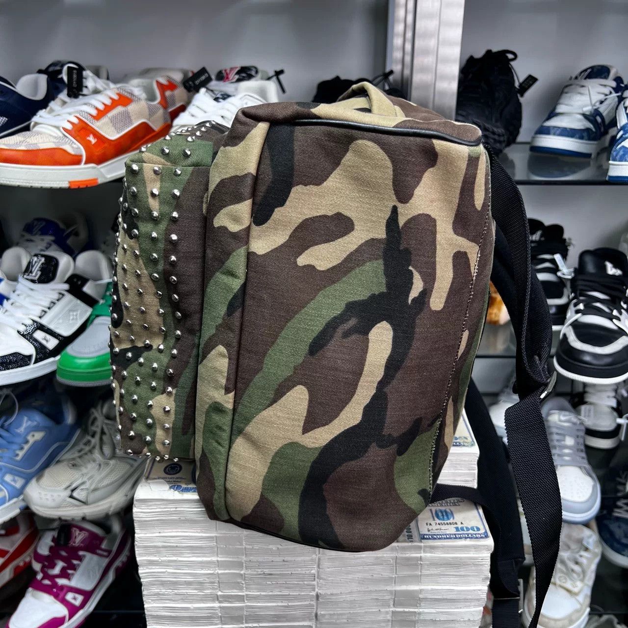 Saint Laurent Paris Saint Laurent Camo Rivet Backpack Size ONE SIZE - 5 Thumbnail