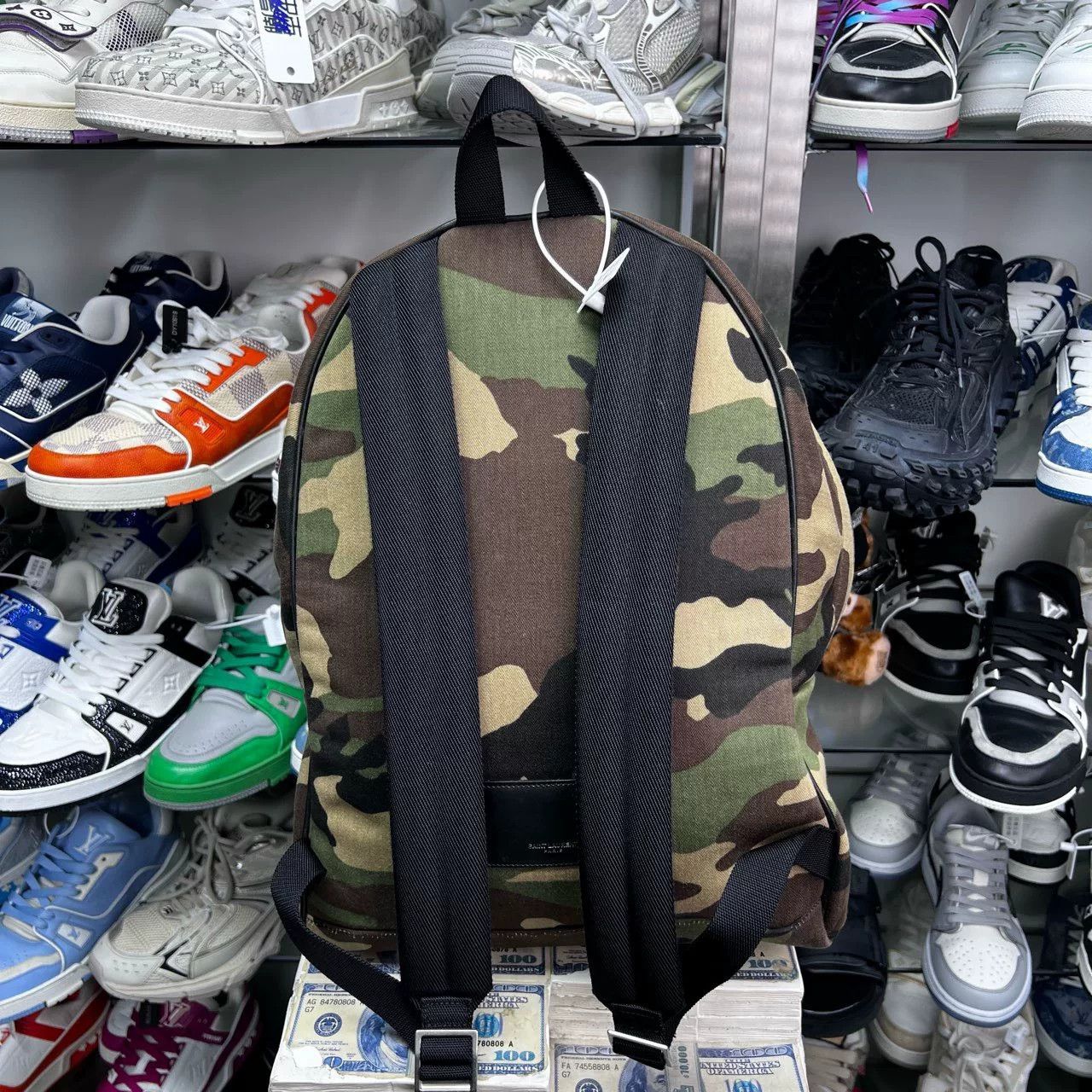 Saint Laurent Paris Saint Laurent Camo Rivet Backpack Size ONE SIZE - 2 Thumbnail