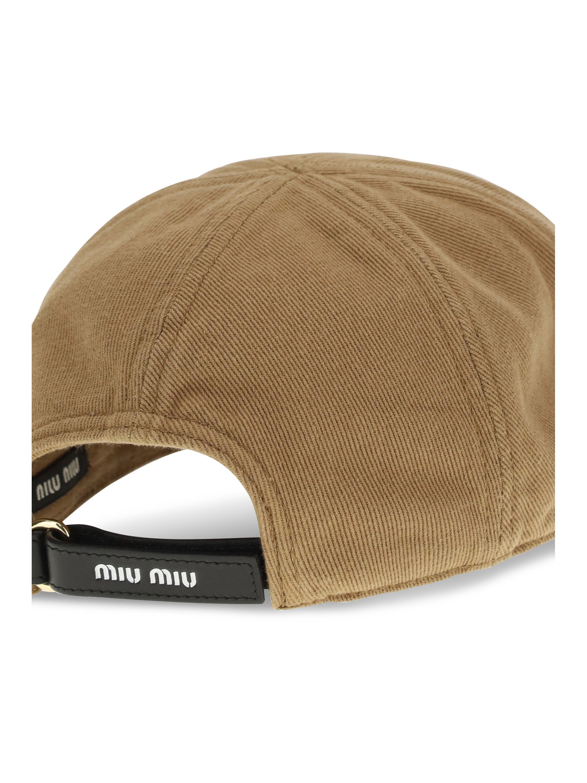 Miu Miu Cotton Baseball Cap Size ONE SIZE - 3 Thumbnail