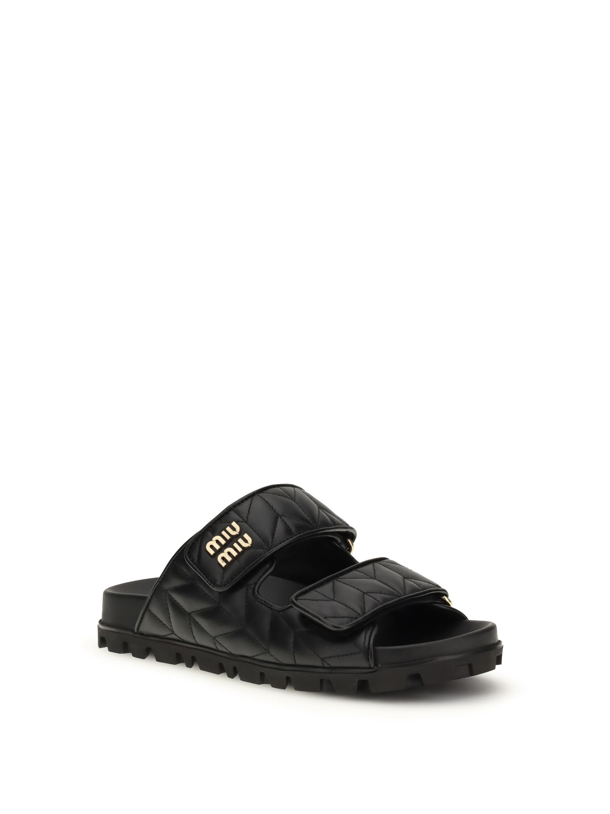 Miu Miu Nappa leather Slippers Size US 8.5 / IT 38.5 - 2 Thumbnail