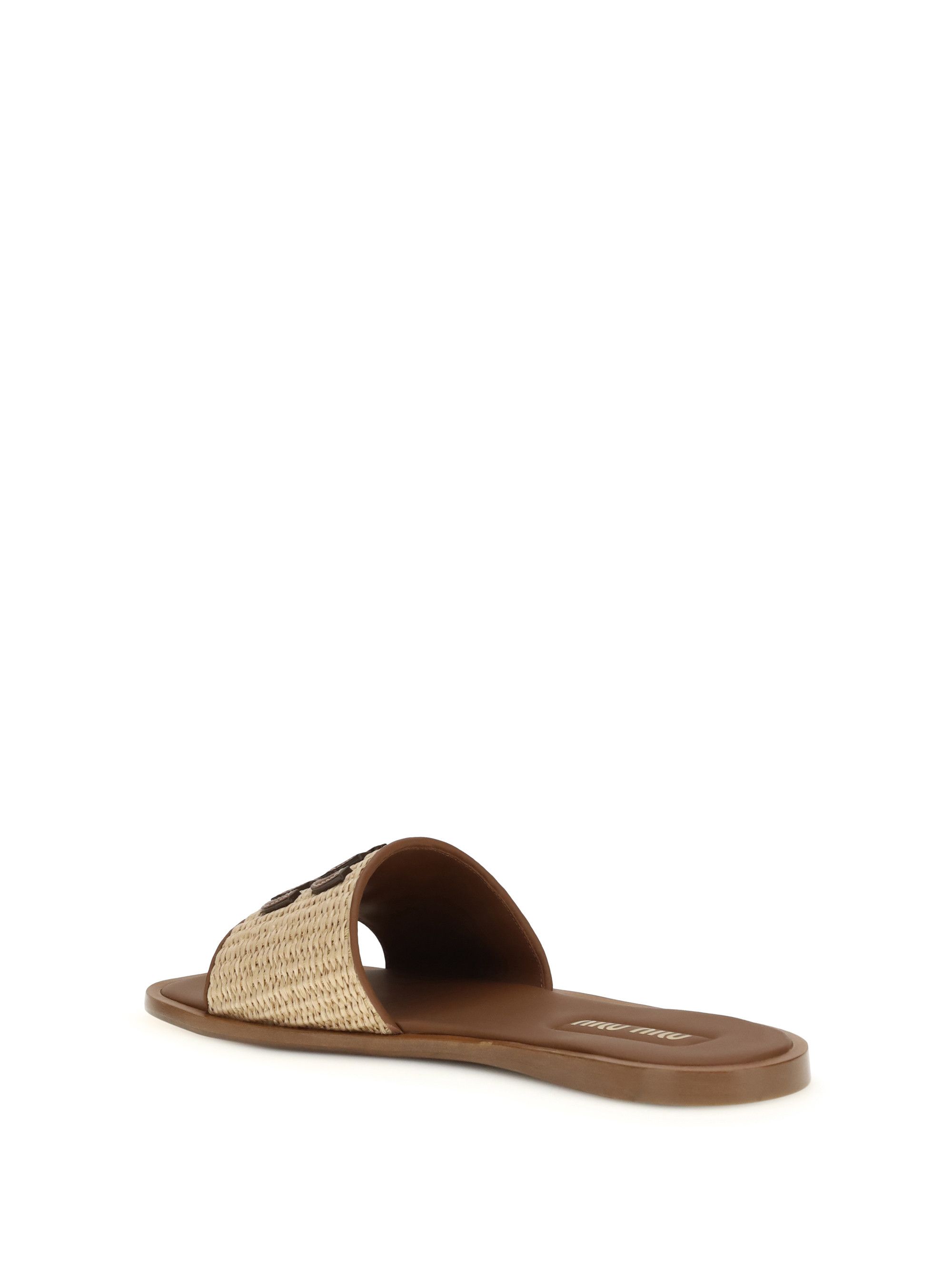 Miu Miu Raffia slippers Sandals Size US 6 / IT 36 - 3 Thumbnail