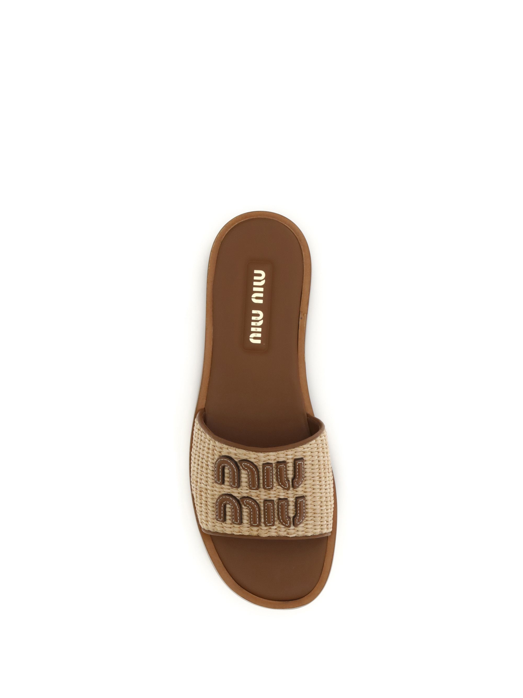 Miu Miu Raffia slippers Sandals Size US 6 / IT 36 - 4 Thumbnail