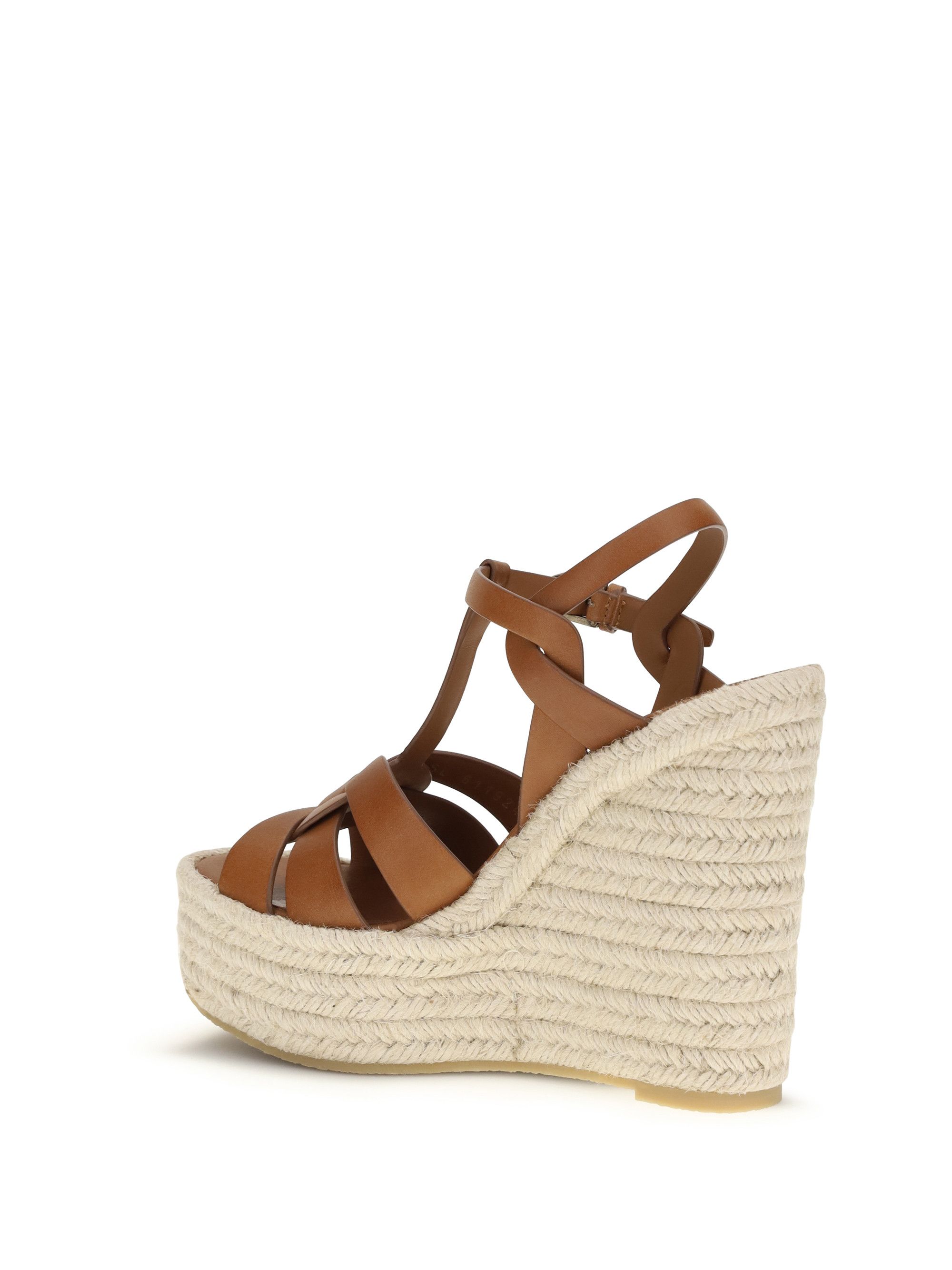 Saint Laurent Paris Leather Espadrille Sandals Size US 6 / IT 36 - 3 Thumbnail