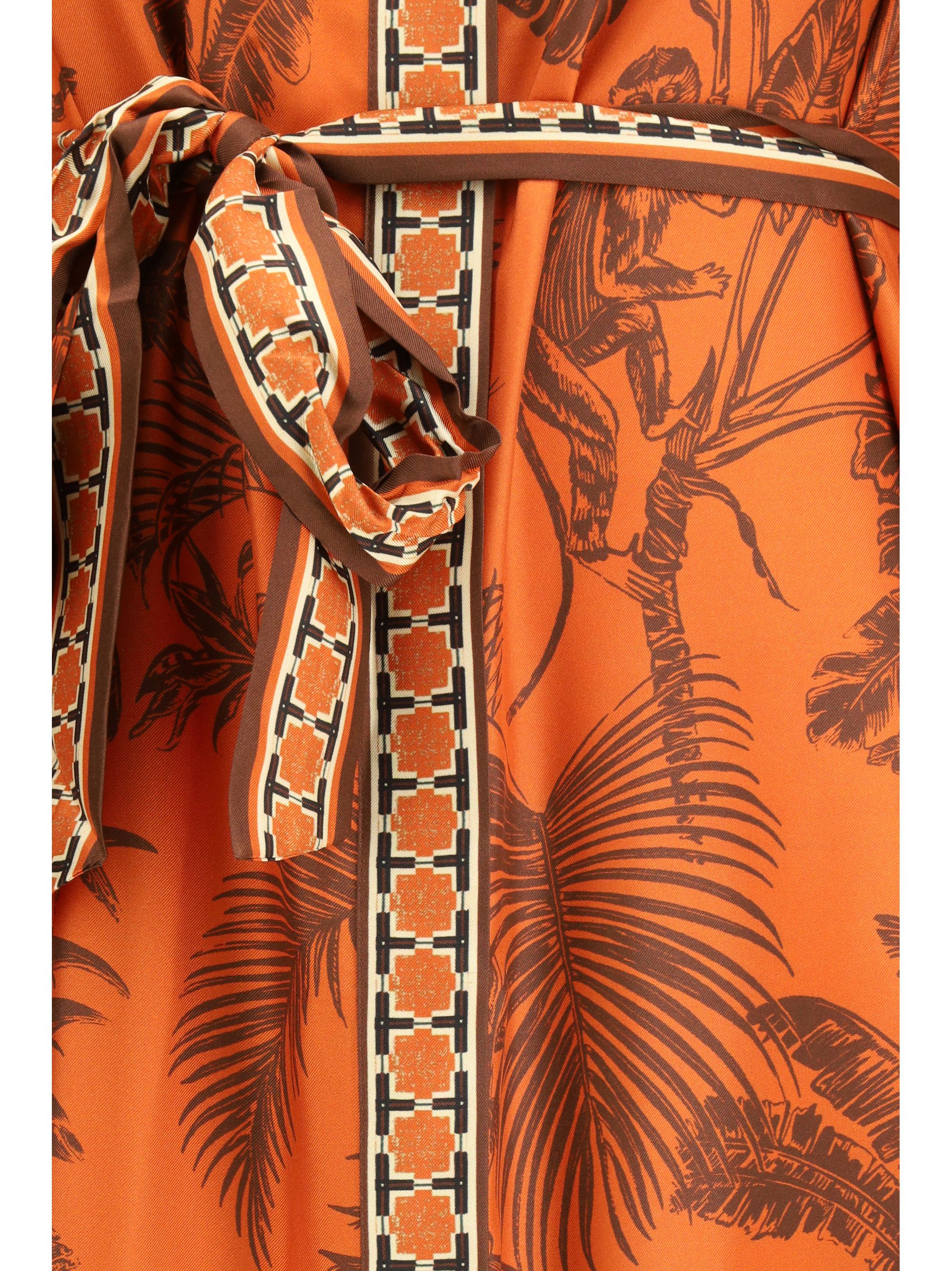 ALEMAIS Monkey Dance Silk Shirtdress Size M / US 6-8 / IT 42-44 - 3 Thumbnail