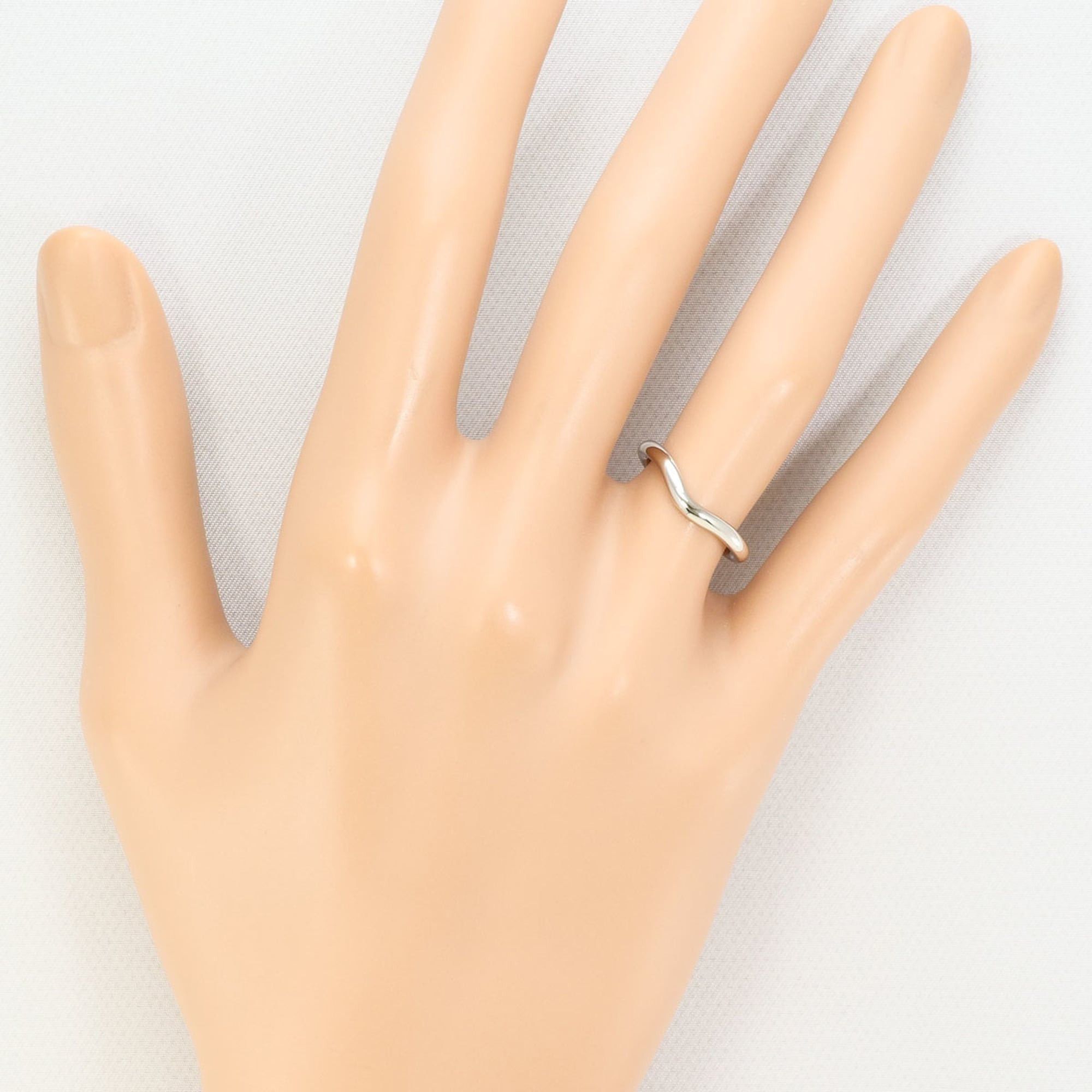 Tiffany & Co. Tiffany & Co. Curved Band PT950 Platinum Ring, Total Weight 3.1g, Jewelry, Free Shipping, Like New, Gift Wrapping Size ONE SIZE - 6 Thumbnail