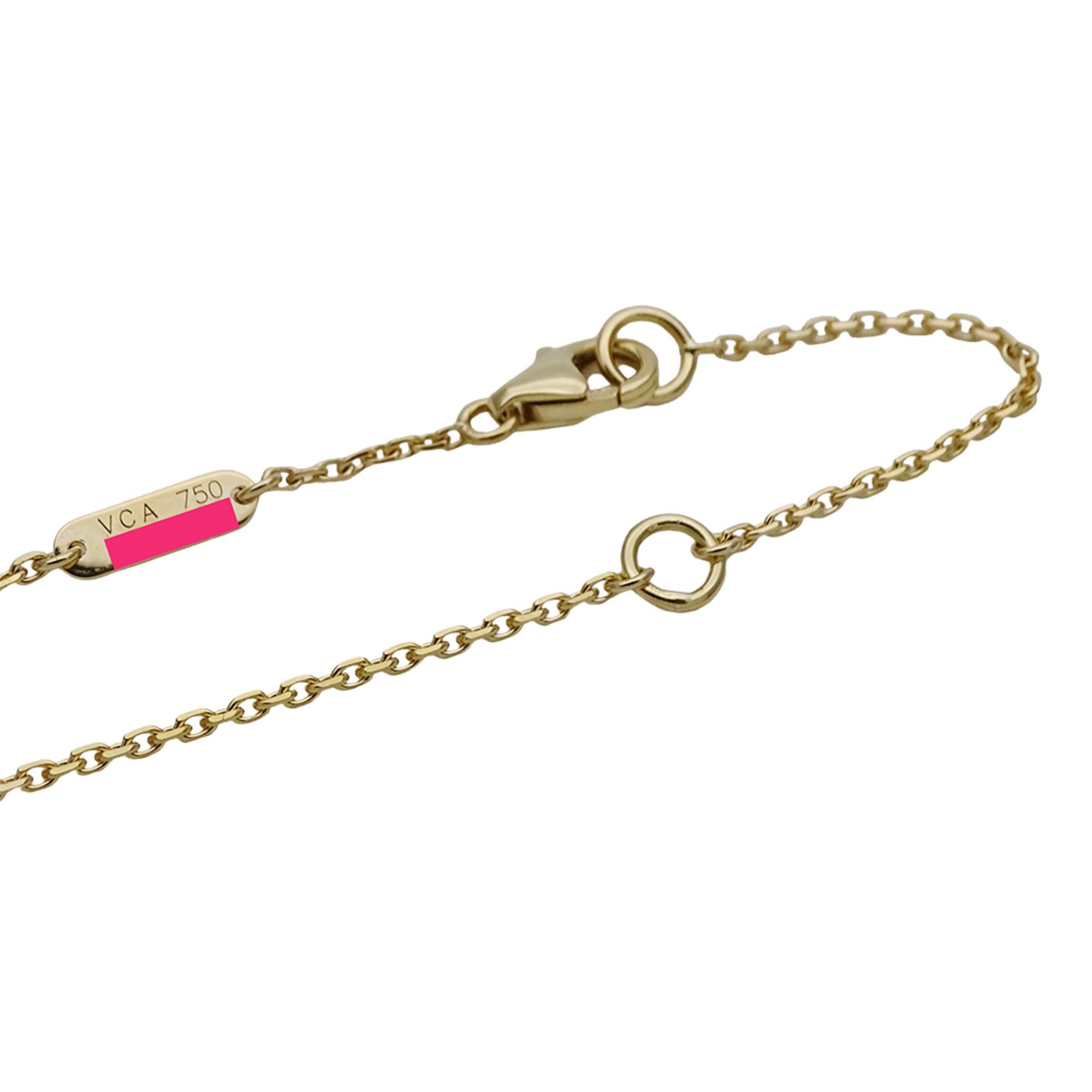 Van Cleef & Arpels Van Cleef & Arpels Lucky Alhambra Papillon Necklace for Women, 750YG Tiger's Eye Yellow Gold, VCARD98500, Polished Jewelry. Size ONE SIZE - 5 Thumbnail