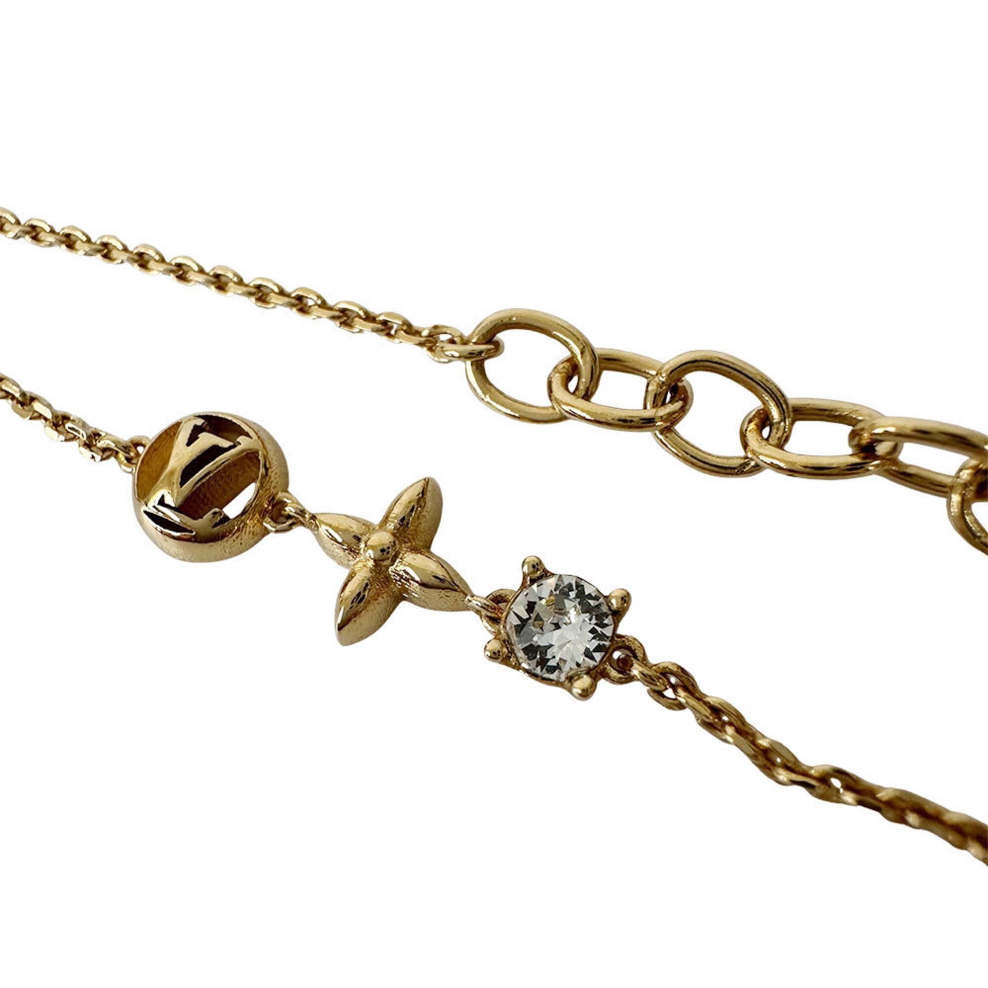 Louis Vuitton Louis Vuitton Bracelet for Women, Brand Name, Metal Rhinestone, Petit Louis, Gold, M00374 Size ONE SIZE - 3 Thumbnail