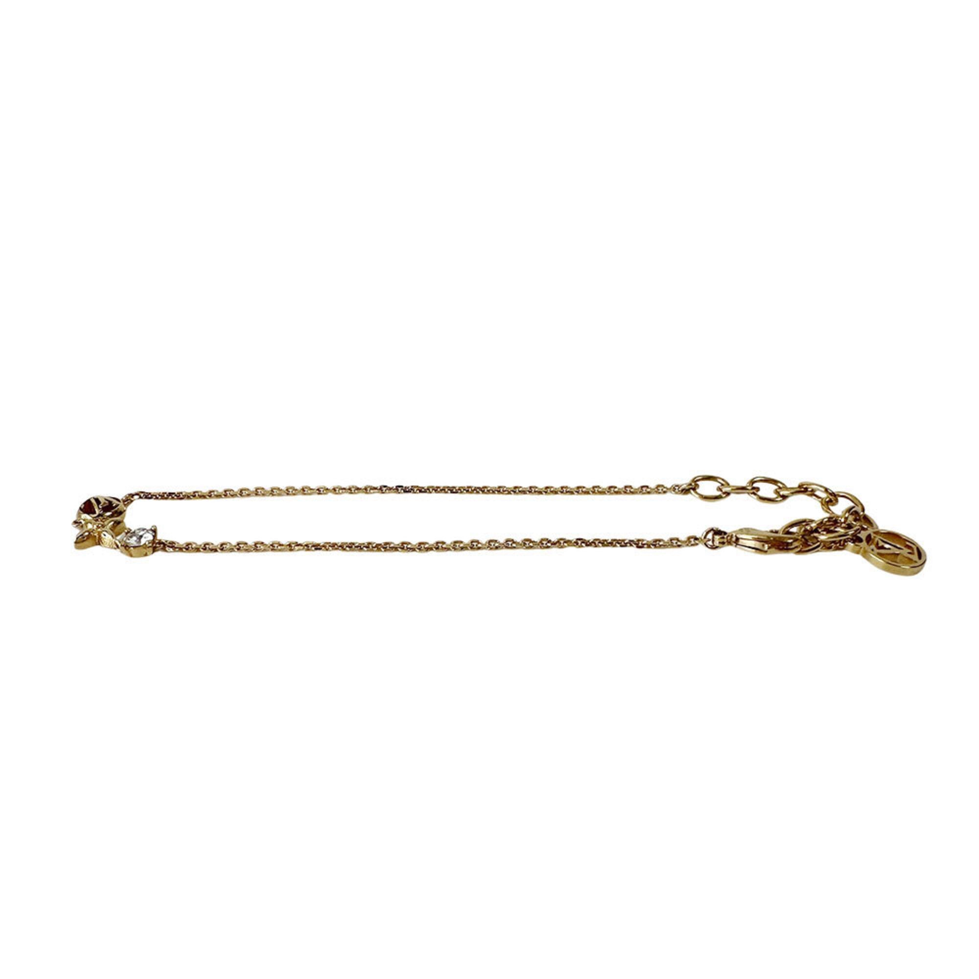Louis Vuitton Louis Vuitton Bracelet for Women, Brand Name, Metal Rhinestone, Petit Louis, Gold, M00374 Size ONE SIZE - 6 Thumbnail