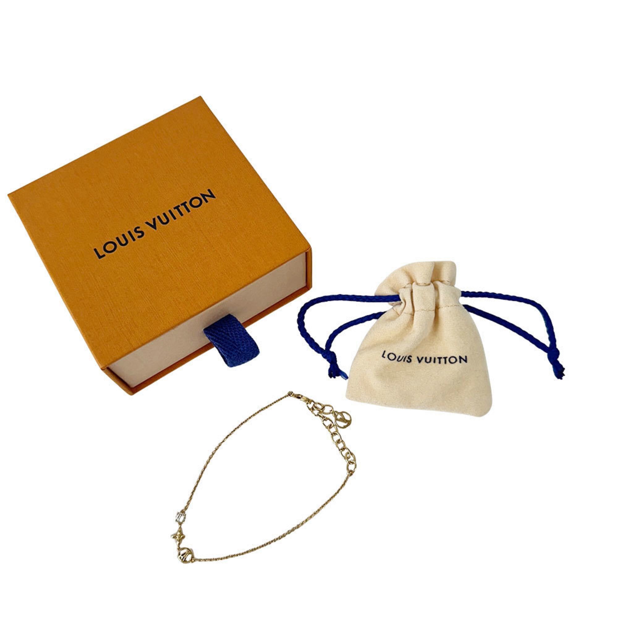 Louis Vuitton Louis Vuitton Bracelet for Women, Brand Name, Metal Rhinestone, Petit Louis, Gold, M00374 Size ONE SIZE - 8 Thumbnail